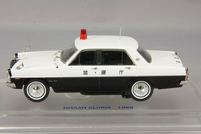 [ Back-order ] ENIF ENIF0038 1:43 Nissan Gloria (PA30) Patrol Car 1968 Metropolitan Police Department