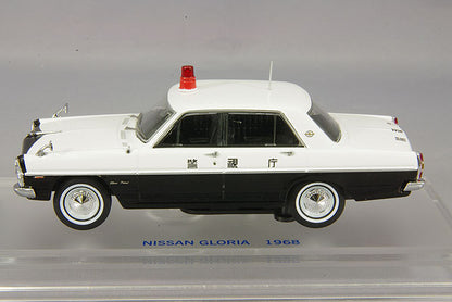 [ Back-order ] ENIF ENIF0038 1:43 Nissan Gloria (PA30) Patrol Car 1968 Metropolitan Police Department