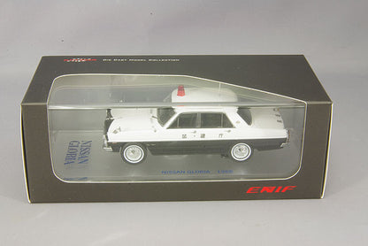 [ Back-order ] ENIF ENIF0038 1:43 Nissan Gloria (PA30) Patrol Car 1968 Metropolitan Police Department