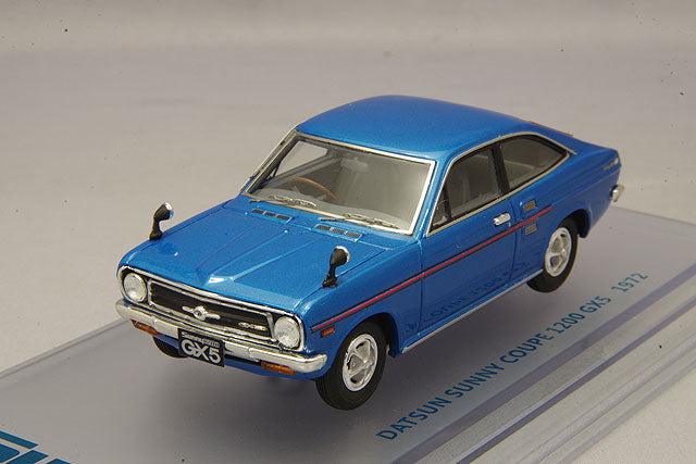 [ Back-order ] ENIF ENIF0049 1:43 Nissan Sunny 1200 GX5 Coupe 1972 Blue Metallic