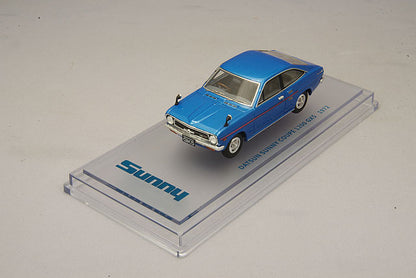 [ Back-order ] ENIF ENIF0049 1:43 Nissan Sunny 1200 GX5 Coupe 1972 Blue Metallic