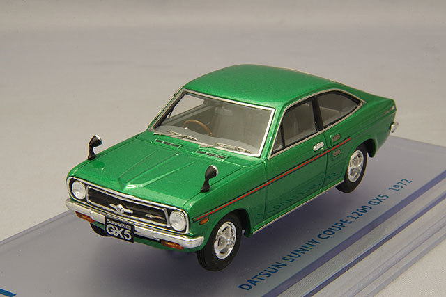 [ Back-order ] ENIF ENIF0050 1:43 Nissan Sunny 1200 GX5 Coupe 1972 Green Metallic