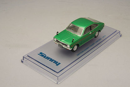 [ Back-order ] ENIF ENIF0050 1:43 Nissan Sunny 1200 GX5 Coupe 1972 Green Metallic