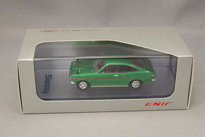 [ Back-order ] ENIF ENIF0050 1:43 Nissan Sunny 1200 GX5 Coupe 1972 Green Metallic