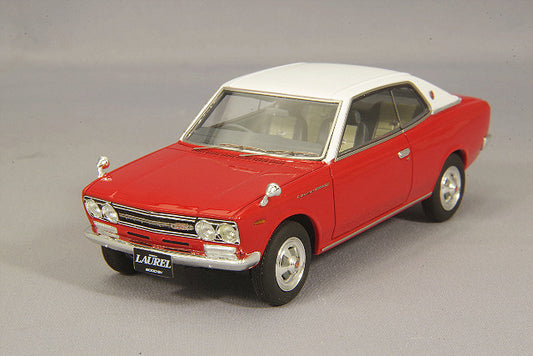 [ Back-order ] ENIF ENIF0055 1:43 Nissan Laurel 2000GX 2door hardtop 1970 Vital Red leather top spec.