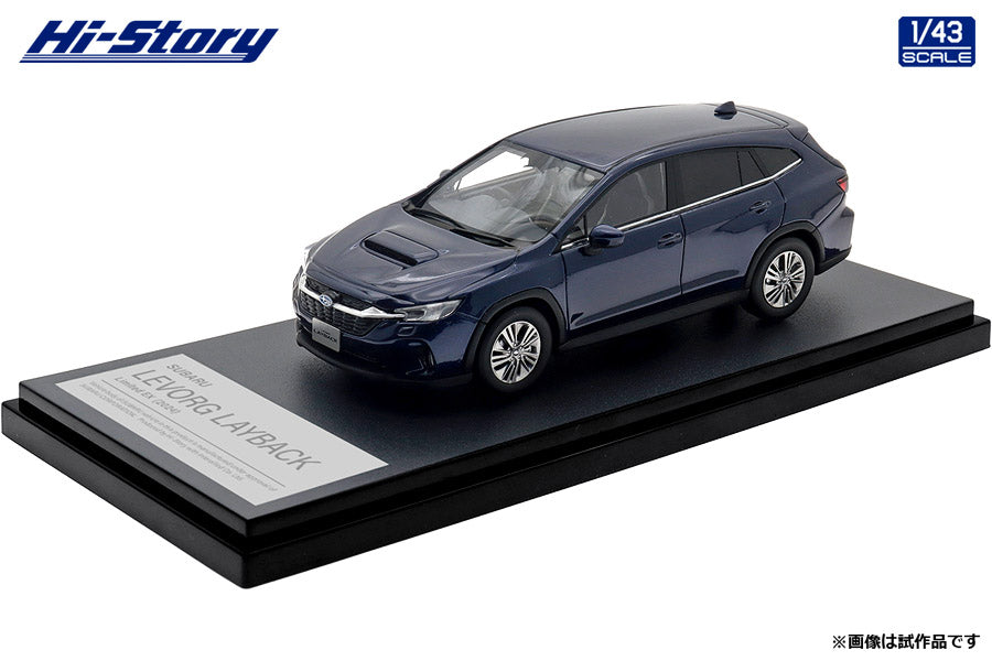 [ Back-order ] Hi-Story HS502BL 1:43 SUBARU LEVORG LAYBACK Limited EX 2024 Sapphire Blue Pearl resin model car