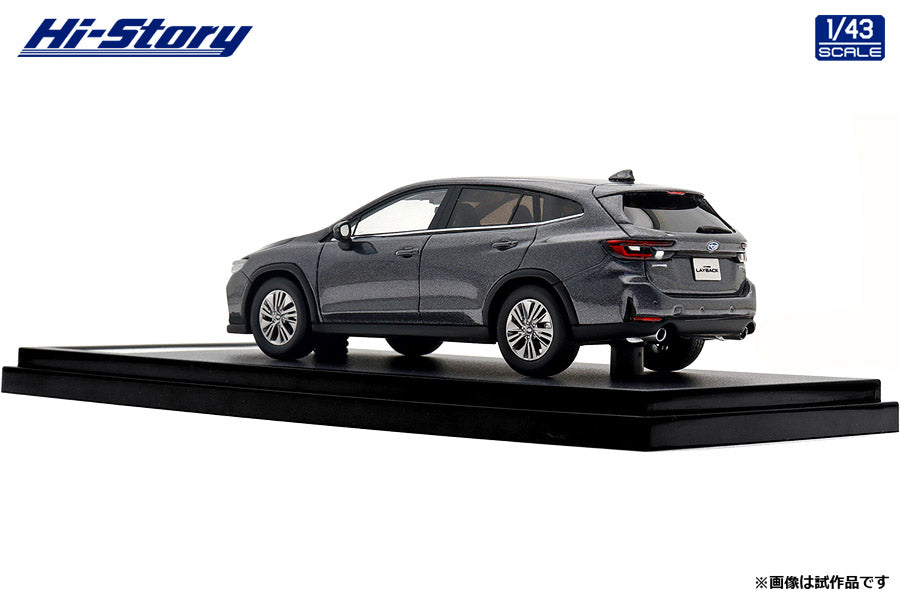 [ Back-order ] Hi-Story HS502GY 1:43 SUBARU LEVORG LAYBACK Limited EX 2024 Magnetite Gray Metallic resin model car