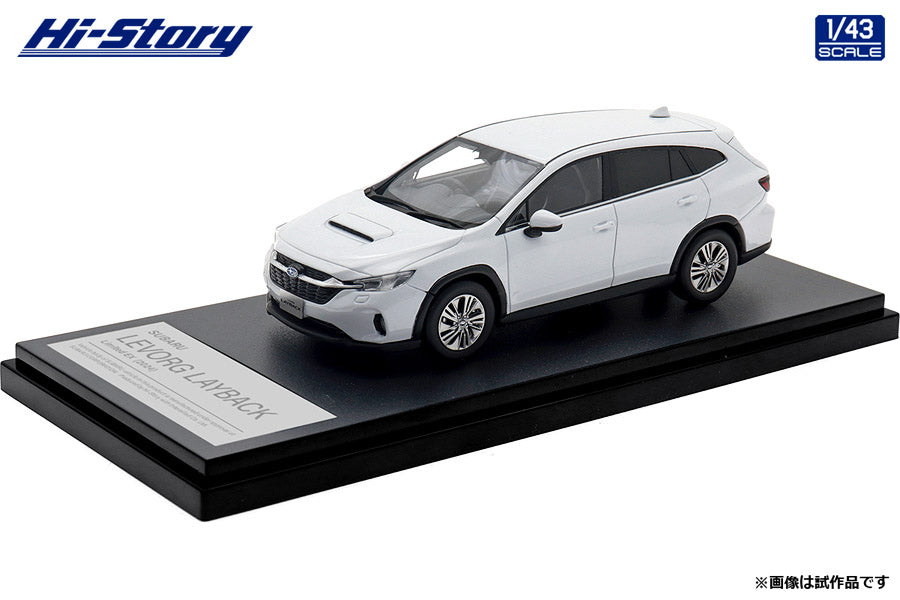 [ Back-order ] Hi-Story HS502WH 1:43 SUBARU LEVORG LAYBACK Limited EX 2024 Ceramic White resin model car