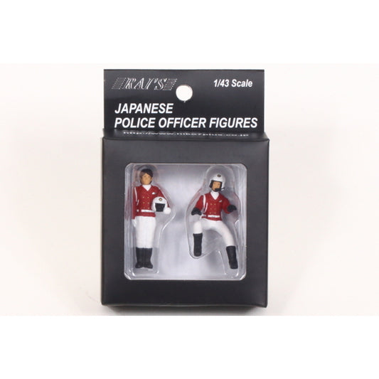 [ Back-order ] RAI'S H7-43F2 1:43 Police Officer Figure Traffic Enforcement Motorcycle Female Officer (2type set)