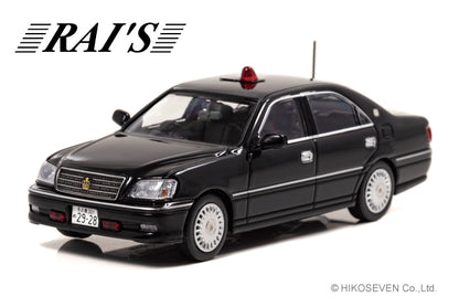 [ Back-order ] RAI'S H7430411 1:43 Toyota Crown JZS175 2004 Aichi Prefectural Police Traffic Department Mobile Traffic Unit Vehicle Undercover Black model car