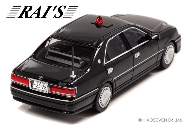 [ Back-order ] RAI'S H7430411 1:43 Toyota Crown JZS175 2004 Aichi Prefectural Police Traffic Department Mobile Traffic Unit Vehicle Undercover Black model car