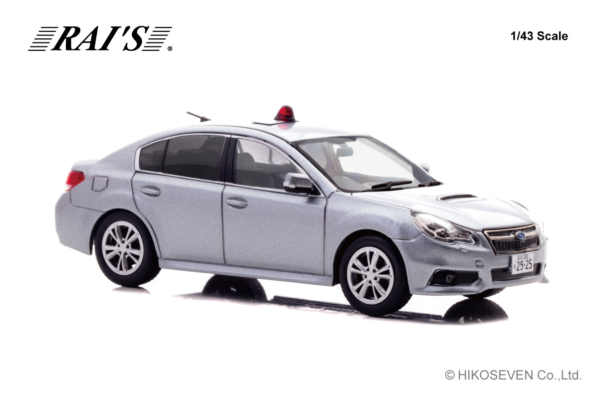[ Back-order ] RAI'S H7431407 1:43 Subaru Legacy B4 2.5GT 2014 Kochi Prefectural Police Traffic Department Mobile Traffic Unit Vehicle Undercover Silver model car