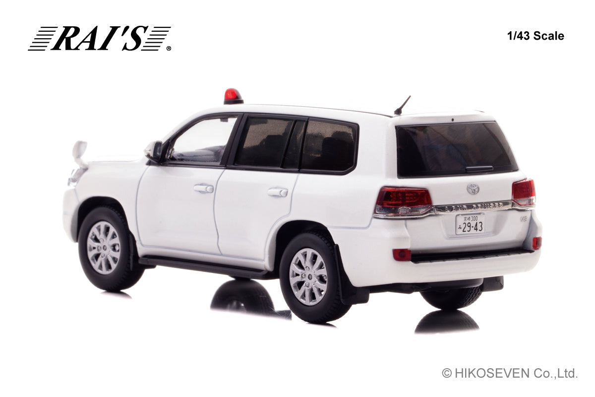 [ Back-order ] RAI'S H7431807 1:43 Toyota Land Cruiser AX URJ202 2018 Police Traffic Department Traffic Guidance Division Anti-Bosozoku Office Vehicle White model car