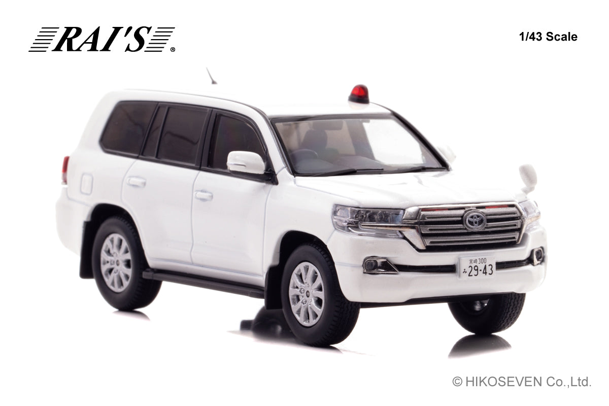 [ Back-order ] RAI'S H7431807 1:43 Toyota Land Cruiser AX URJ202 2018 Police Traffic Department Traffic Guidance Division Anti-Bosozoku Office Vehicle White model car