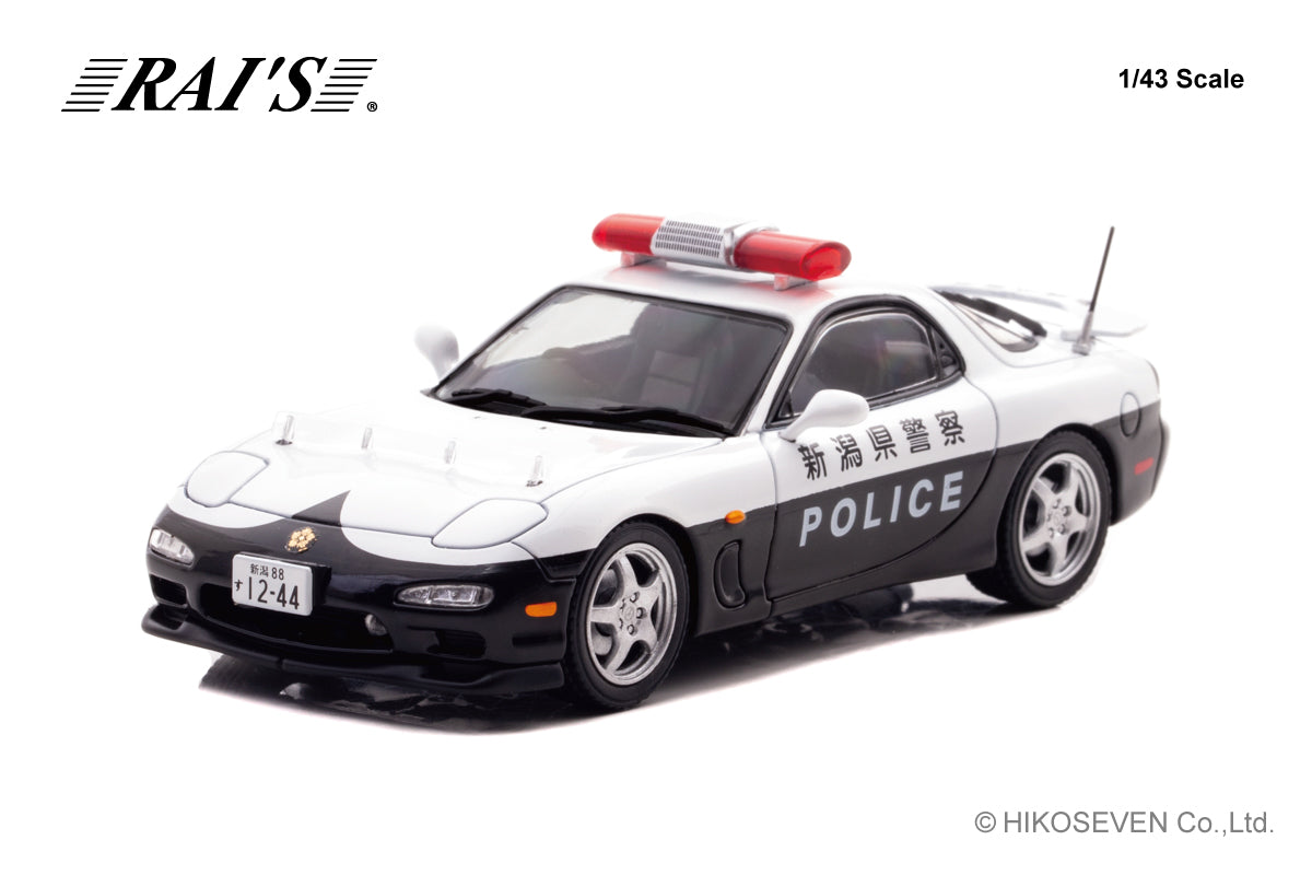 [ Back-order ] RAI'S H7431912 1:43 Mazda RX-7 Type RS FD3S 2019 Niigata Prefectural Police Traffic Department Mobile Traffic Unit Vehicle 355 model car