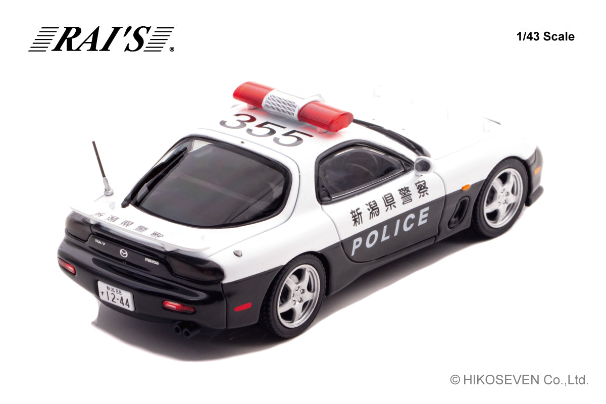 [ Back-order ] RAI'S H7431912 1:43 Mazda RX-7 Type RS FD3S 2019 Niigata Prefectural Police Traffic Department Mobile Traffic Unit Vehicle 355 model car