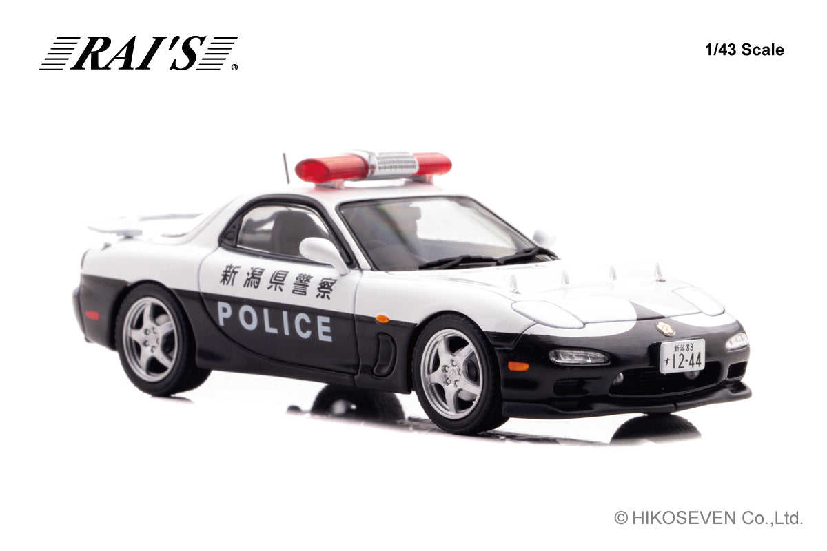 [ Back-order ] RAI'S H7431912 1:43 Mazda RX-7 Type RS FD3S 2019 Niigata Prefectural Police Traffic Department Mobile Traffic Unit Vehicle 355 model car