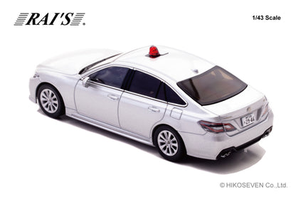[ Back-order ] RAI'S H7432209 1:43 Toyota Crown 2022 Police Traffic Mobile Vehicle Silver model car