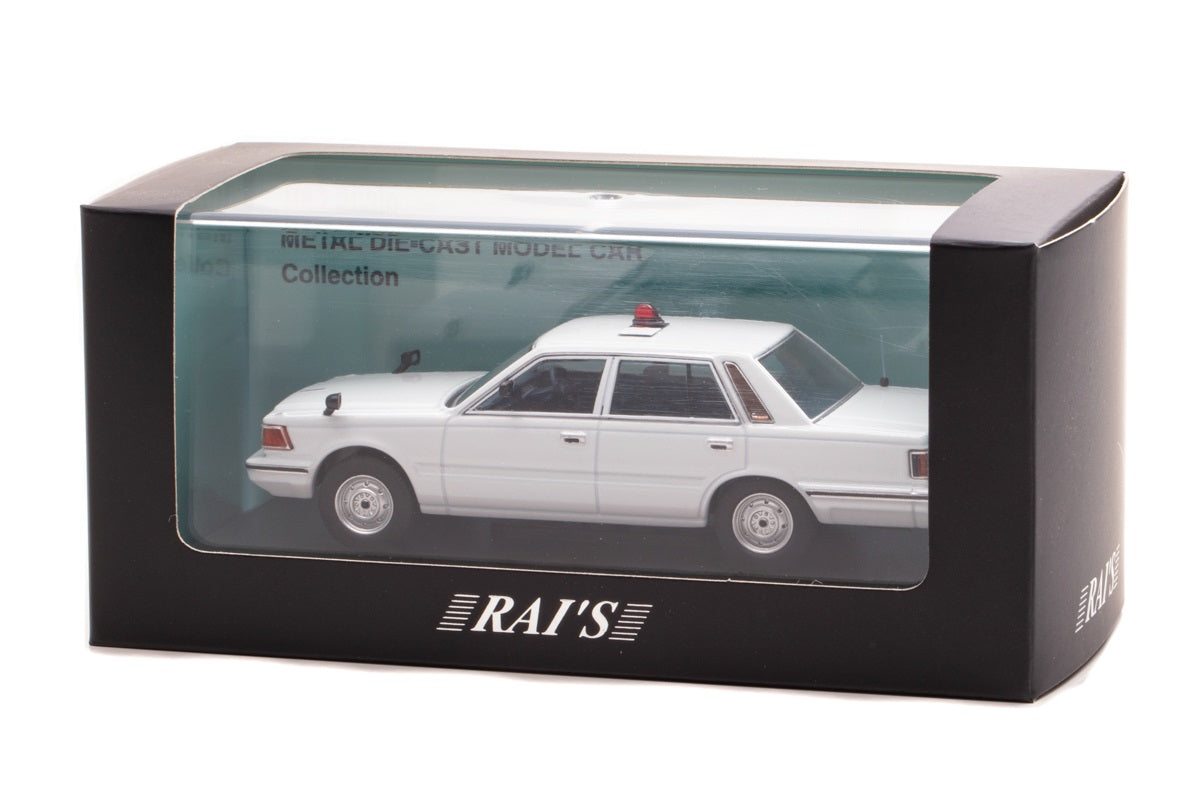 [ Back-order ] RAI'S H7438502 1:43 Nissan Cedric (YPY30 modified) 1985 Kanagawa Prefectural Police Highway Traffic Police Corps vehicle (masked white)