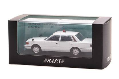 [ Back-order ] RAI'S H7438502 1:43 Nissan Cedric (YPY30 modified) 1985 Kanagawa Prefectural Police Highway Traffic Police Corps vehicle (masked white)