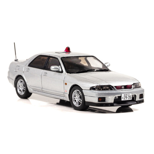 [ Back-order ] RAI'S H7439804 1:43 Nissan Skyline GT-R AUTECH VERSION 1998 Saitama Prefectural Police Expressway Traffic Police Force Vehicle (Masked Silver)