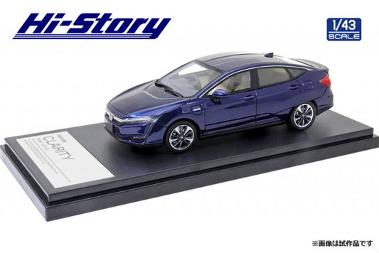 [Back-order] Hi-story HS300BL 1:43 Honda CLARITY PHEV 2019 Cobalt Blue Pearl Resin