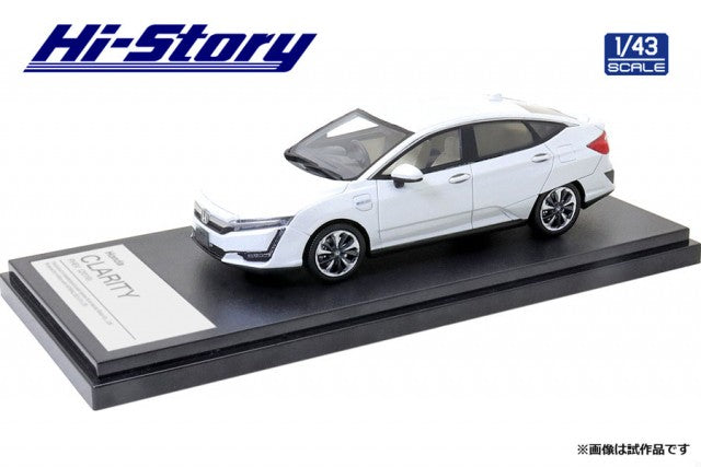 [Back-order] Hi-story HS300WH 1:43 Honda CLARITY PHEV 2019 Platinum White Pearl Resin