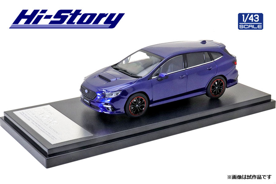 [ Back-order ] Hi-Story HS331BL 1:43 SUBARU LEVORG 2020 Sports Style Accessories Lapis Lazuli Blue Pearl Diecast model car