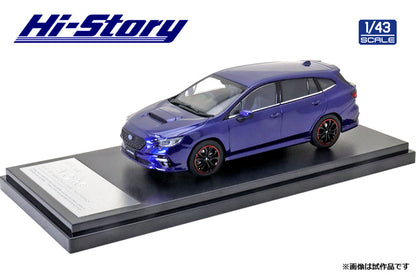 [ Back-order ] Hi-Story HS331BL 1:43 SUBARU LEVORG 2020 Sports Style Accessories Lapis Lazuli Blue Pearl Diecast model car