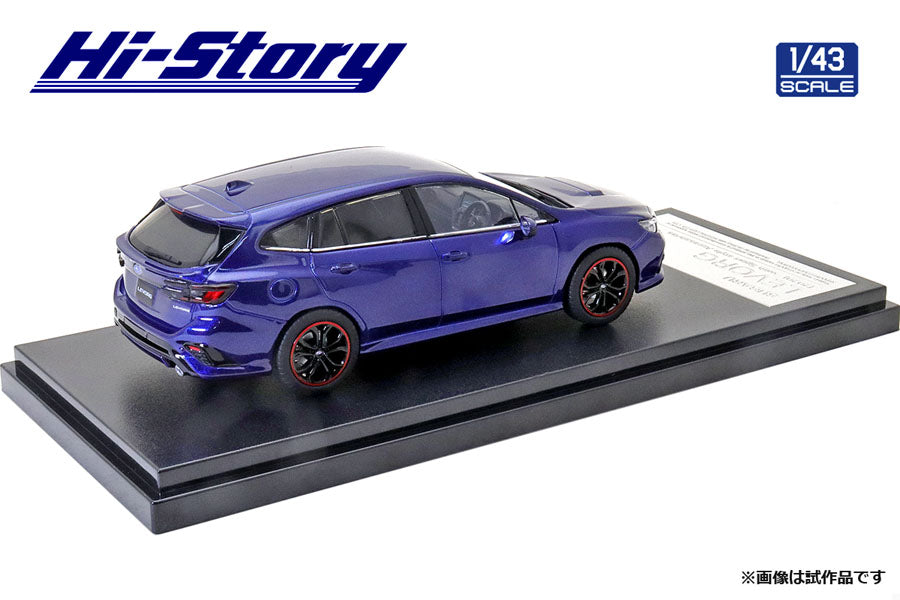 [ Back-order ] Hi-Story HS331BL 1:43 SUBARU LEVORG 2020 Sports Style Accessories Lapis Lazuli Blue Pearl Diecast model car