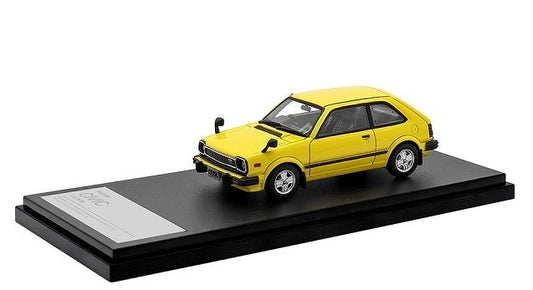 [ Back-order ] Hi-Story HS348YE 1:43 Honda CIVIC CX (1979) Yellow Resin