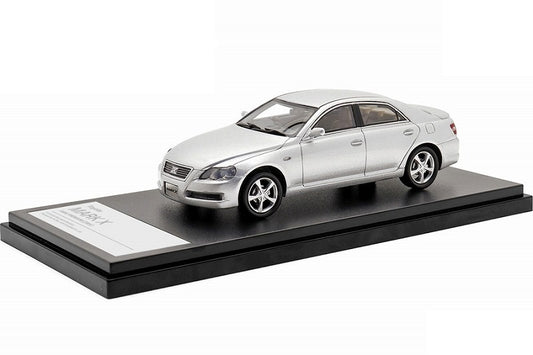 [ Back-order ] Hi-Story HS395SL 1:43 Toyota MARK X 300G Premium (2004) Silver Metallic Resin