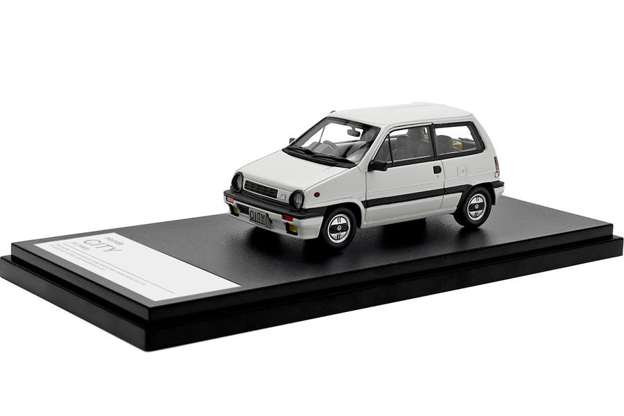 [ Back-order ] Hi-Story HS397WH 1:43 Honda CITY R (1985) Greek White Resin