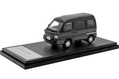 [ Back-order ] Hi-Story HS410BK 1:43 Subaru SAMBAR VAN Dias (2011) Obsidian Black Pearl Resin