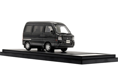 [ Back-order ] Hi-Story HS410BK 1:43 Subaru SAMBAR VAN Dias (2011) Obsidian Black Pearl Resin