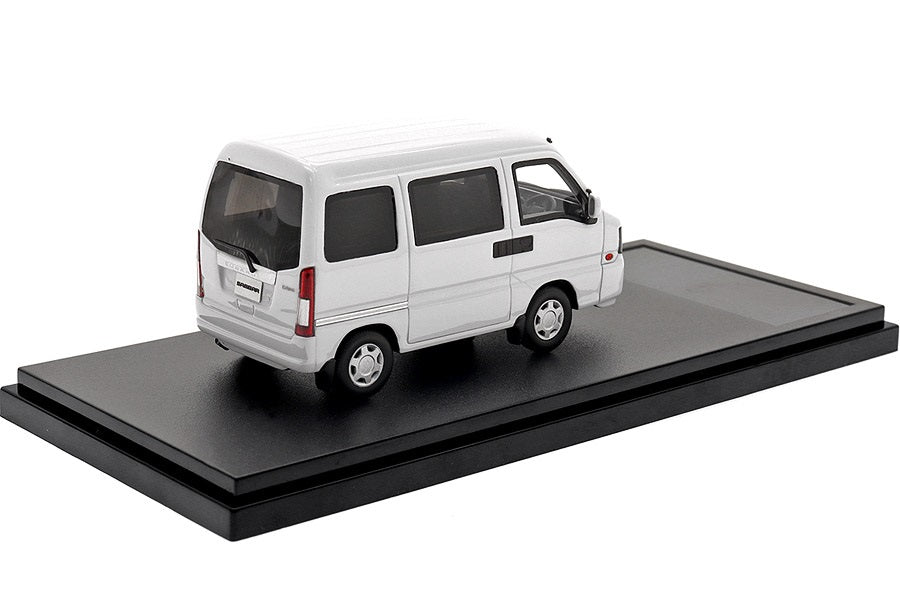 [ Back-order ] Hi-Story HS410WH 1:43 Subaru SAMBAR VAN Dias (2011) Frost White Resin