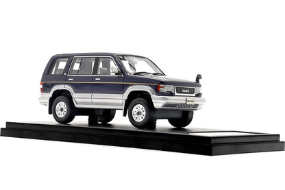 [ Back-order ] Hi-Story HS417BL 1:43 Isuzu BIGHORN (1993) Customized Bronze Blue Mica/Light Silver Metallic Resin