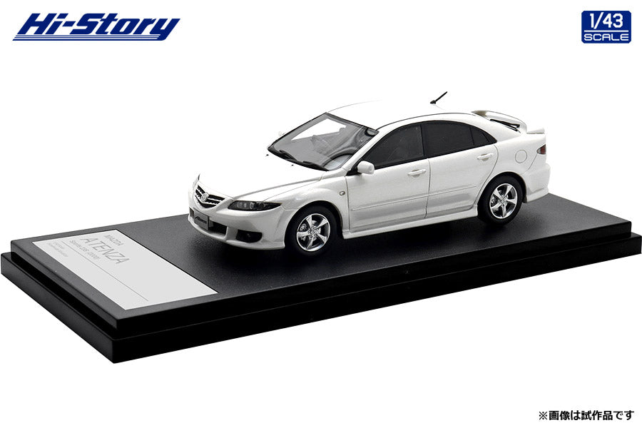 [ Back-order ] Hi-Story HS436WH 1:43 MAZDA ATENZA Sports 23S 2002 Snowflake White Pearl Mica resin model car
