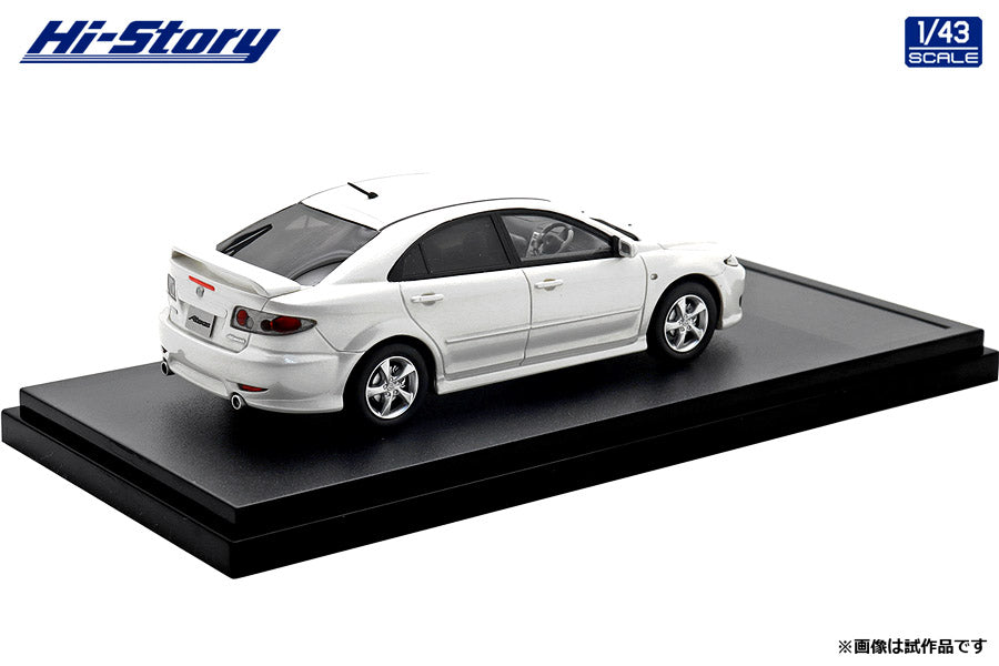 [ Back-order ] Hi-Story HS436WH 1:43 MAZDA ATENZA Sports 23S 2002 Snowflake White Pearl Mica resin model car