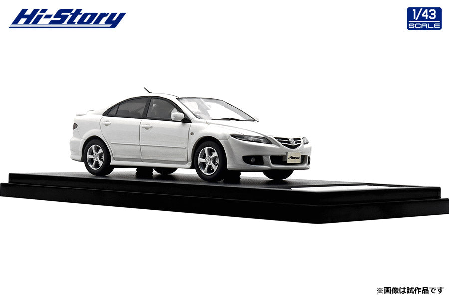 [ Back-order ] Hi-Story HS436WH 1:43 MAZDA ATENZA Sports 23S 2002 Snowflake White Pearl Mica resin model car
