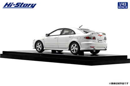 [ Back-order ] Hi-Story HS436WH 1:43 MAZDA ATENZA Sports 23S 2002 Snowflake White Pearl Mica resin model car