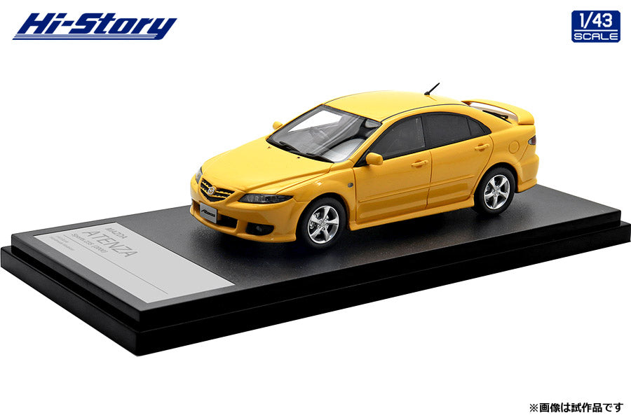 [ Back-order ] Hi-Story HS436YE 1:43 MAZDA ATENZA Sports 23S 2002 Canary Yellow Mica resin model car