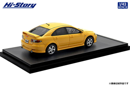 [ Back-order ] Hi-Story HS436YE 1:43 MAZDA ATENZA Sports 23S 2002 Canary Yellow Mica resin model car