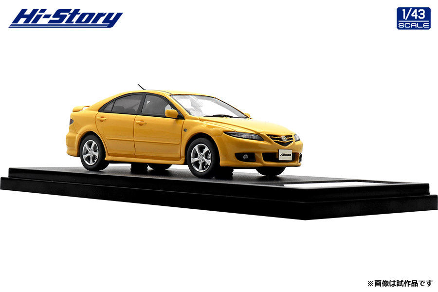 [ Back-order ] Hi-Story HS436YE 1:43 MAZDA ATENZA Sports 23S 2002 Canary Yellow Mica resin model car