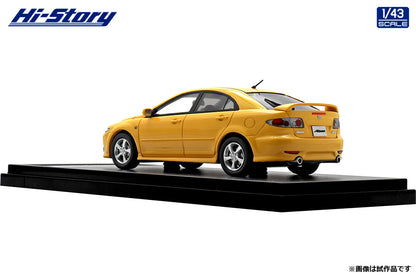 [ Back-order ] Hi-Story HS436YE 1:43 MAZDA ATENZA Sports 23S 2002 Canary Yellow Mica resin model car