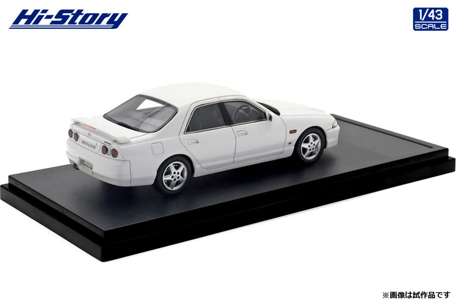 [ Back-order ] Hi-Story HS477WH 1:43 Nissan Skyline 4-Door Sedan GTS25t Type M spec II 1996 White resin model car