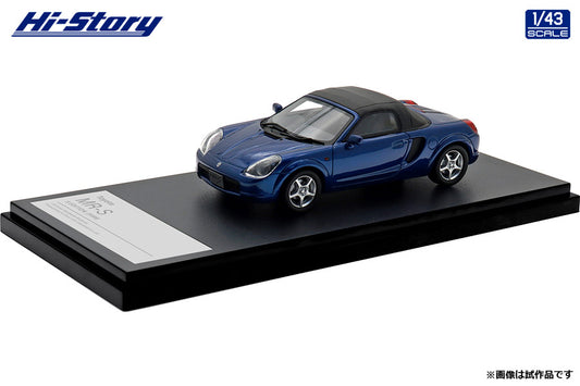[ Back-order ] Hi-Story HS478BL 1:43 Toyota MR-S S EDITION 1999 Blue Mica resin model car