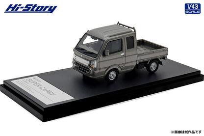 [ Back-order ] Hi-Story HS482GY 1:43 Suzuki Super Carry X 2023 Moss Gray Metallic resin model car