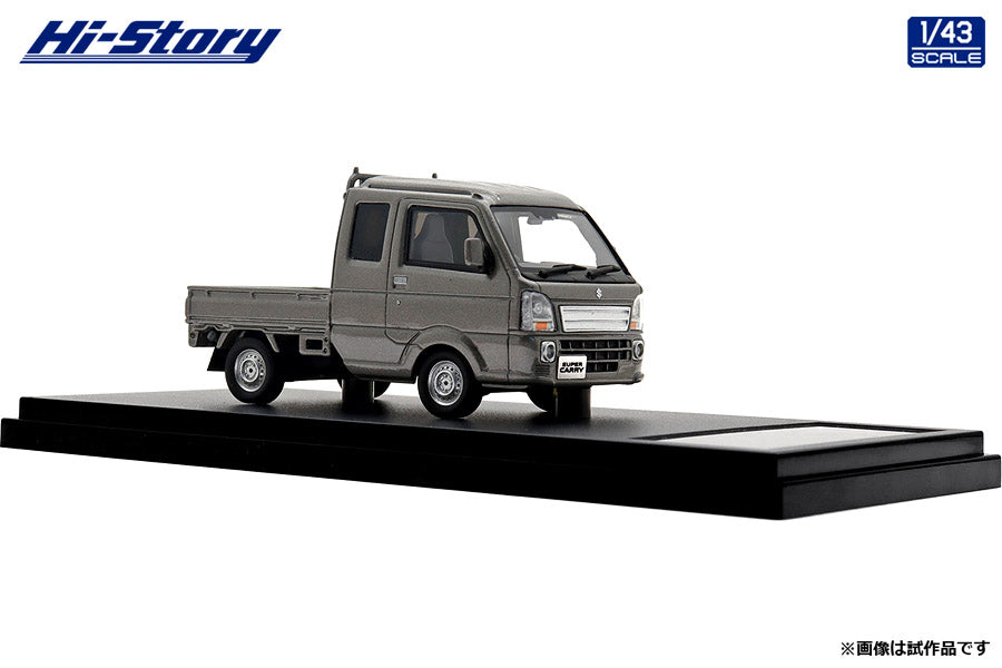 [ Back-order ] Hi-Story HS482GY 1:43 Suzuki Super Carry X 2023 Moss Gray Metallic resin model car