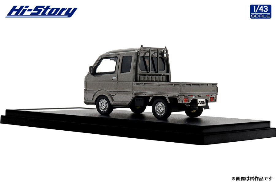 [ Back-order ] Hi-Story HS482GY 1:43 Suzuki Super Carry X 2023 Moss Gray Metallic resin model car